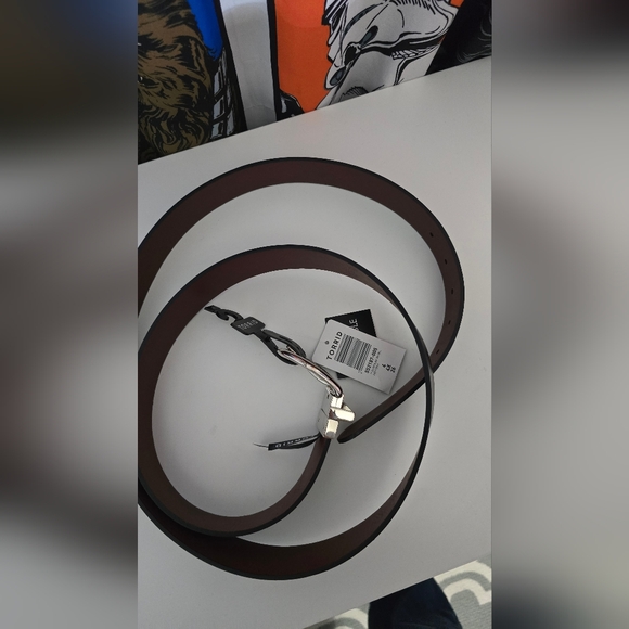 Torrid Black Belt with Silver Buckle Reversible Size 4 - Picture 3 of 3